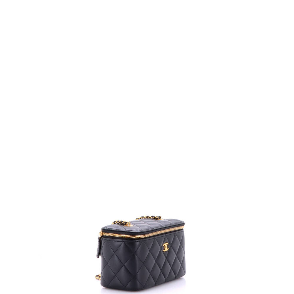Chanel Small Coco de Toi Heart Vanity Case with Chain Quilted Lambskin - Picture 2 of 7
